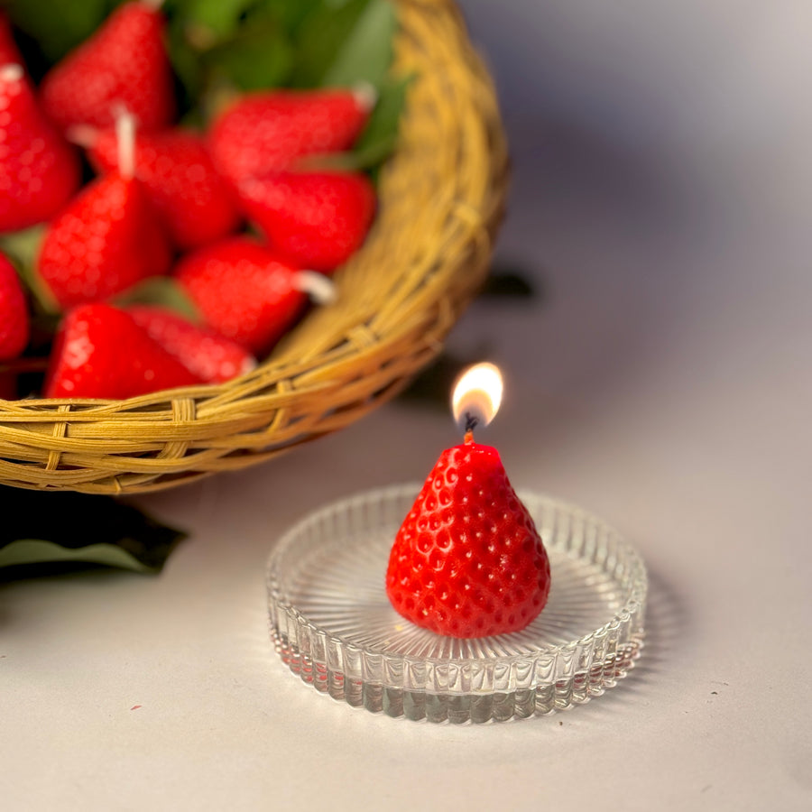 Strawberry candle