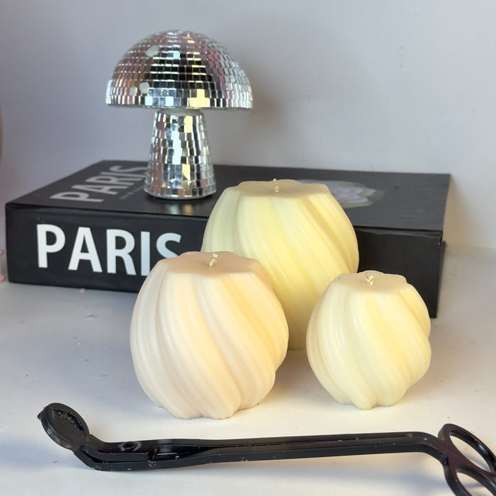 Swirl Pillar Candle