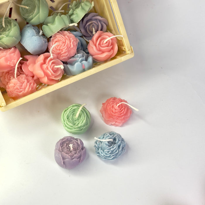 Mini flower candle