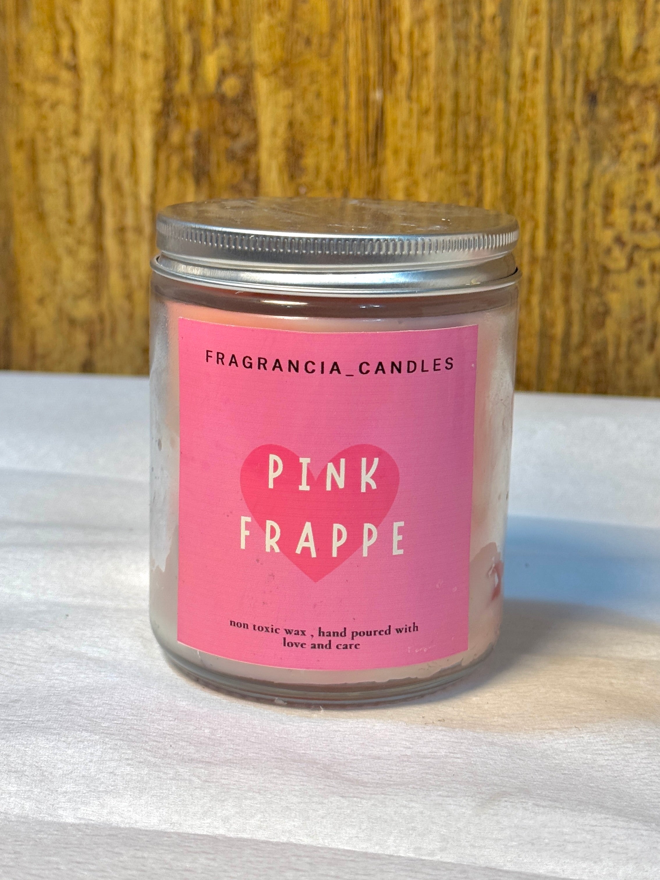 Pink Frappe Ice Latte Candle