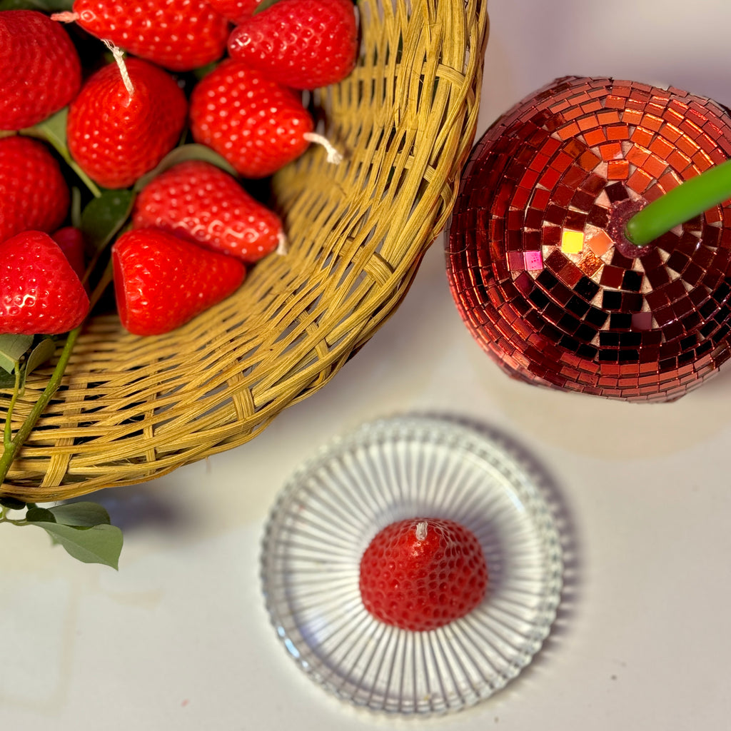 Strawberry candle