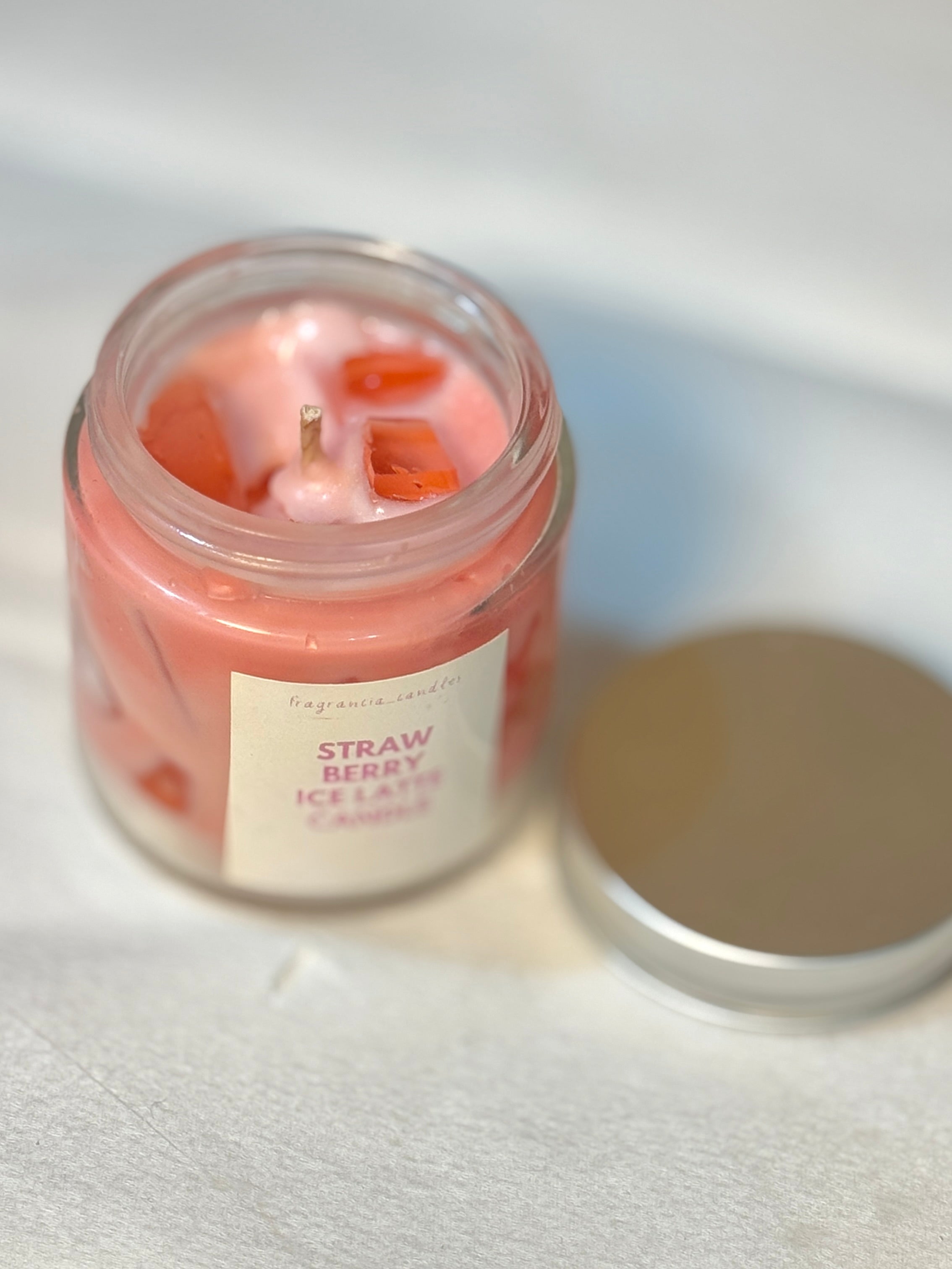 Strawberry Iced Latte Candle🍓