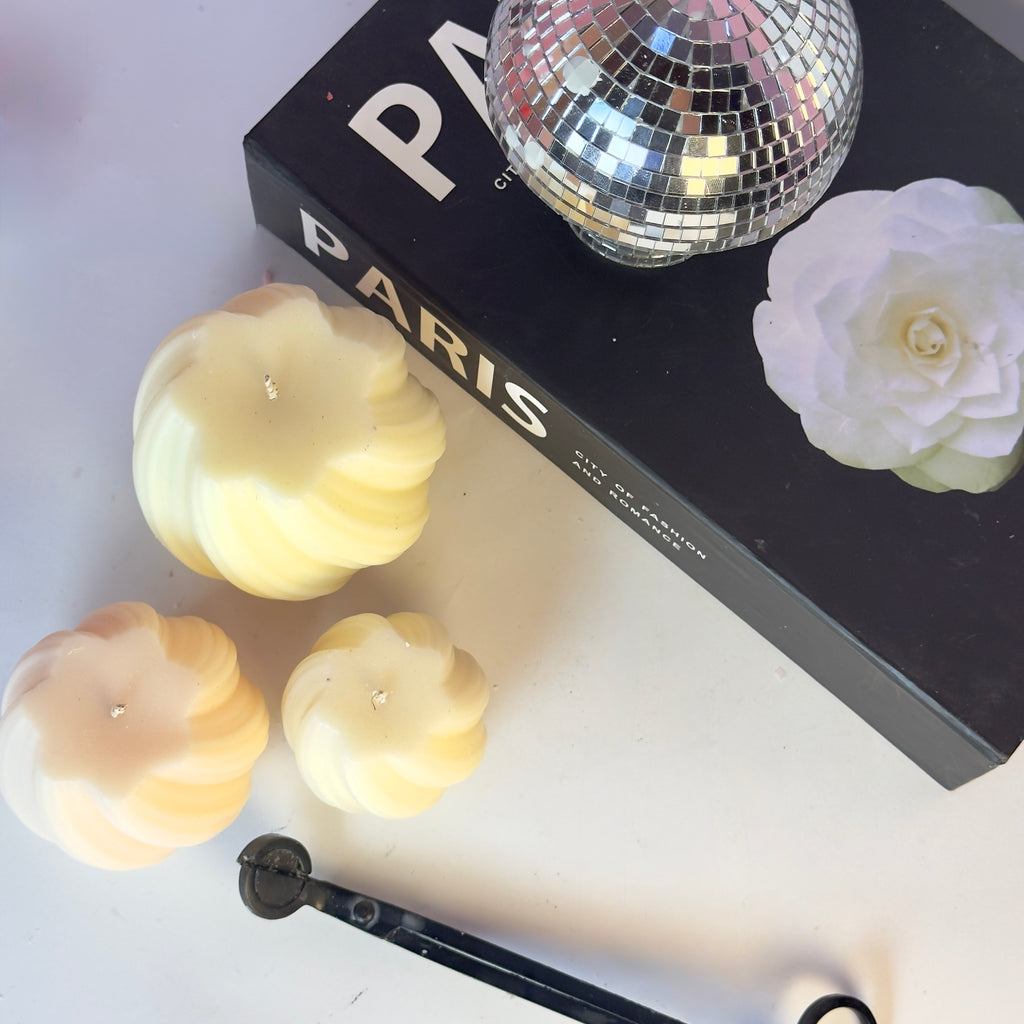 Swirl Pillar Candle